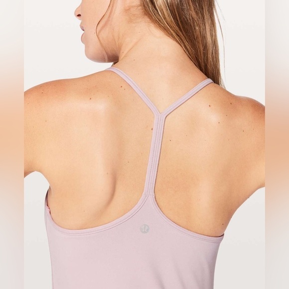 Lululemon Power Pose Tank *Light Support For A/B Cup, Porcelain Pink, Size 8 - Picture 3 of 8